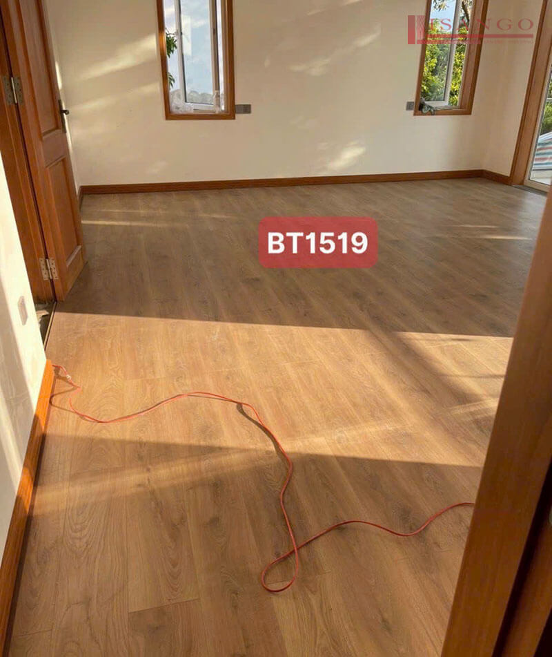 Công trình thi công sàn gỗ công nghiệp Binyl Pro mã BT1519