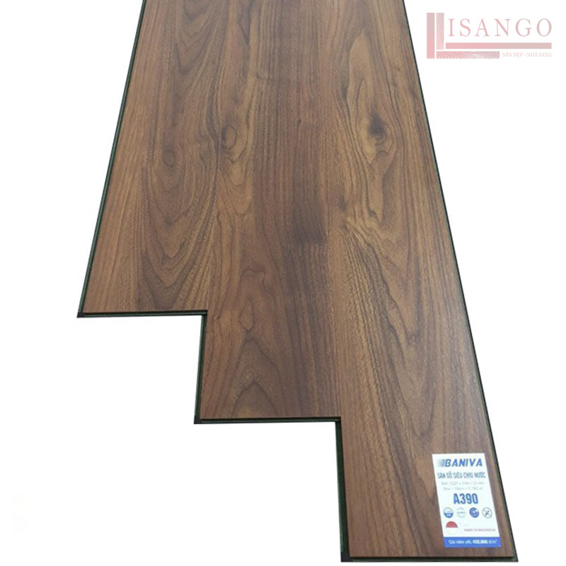 Sàn gỗ công nghiệp Baniva a390 Sàn gỗ công nghiệp Baniva a390